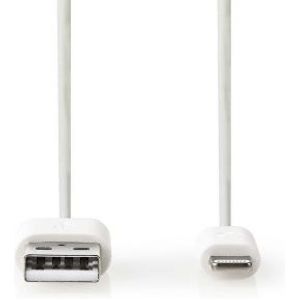 Data- en Oplaadkabel | Apple Lightning 8-pins male - USB A male | 1,0 m | Wit [CCBW39300WT10]
