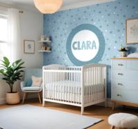 Sterren patroon foto behang babykamer