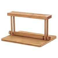 CM Servettenhouder - Rechthoek - hout - bruin - 21 x 17 x 12 cm