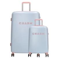 Charm London Capetown Travel Trolley Set-Baby blue Charm London Capetown Travel Trolley Set-Baby blue