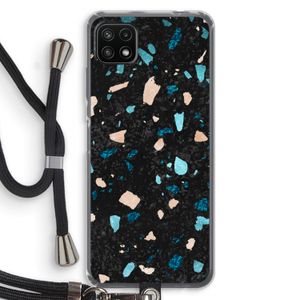 Terrazzo N°11: Samsung Galaxy A22 5G Transparant Hoesje met koord