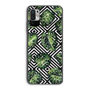 Geometrische jungle: Xiaomi Redmi Note 10 5G Transparant Hoesje