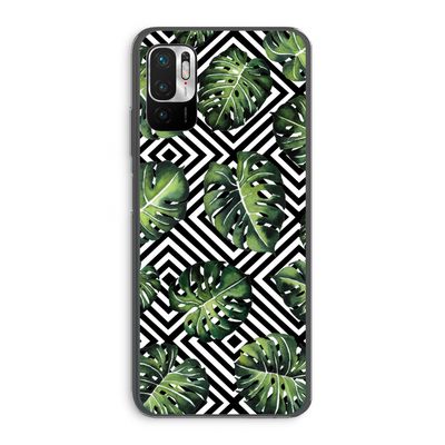 Geometrische jungle: Xiaomi Redmi Note 10 5G Transparant Hoesje