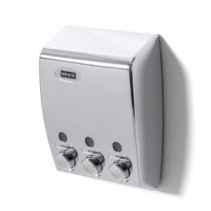 Wenko Varese Zeepdispenser 25x8x19cm Verchroomd kunststof chroom WO18403