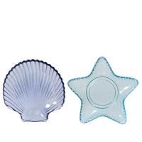 Decoris Bord glas ø14cm schelp of ster - thumbnail