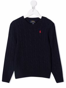 POLO RALPH LAUREN KIDS pull à motif Polo Pony brodé - Bleu