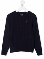 POLO RALPH LAUREN KIDS pull à motif Polo Pony brodé - Bleu