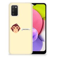 Samsung Galaxy A03S Telefoonhoesje met Naam Monkey - thumbnail