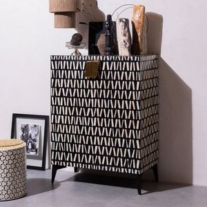 WOOOD Exclusive Opbergkast 'Menne' Mangohout, 108 x 81cm