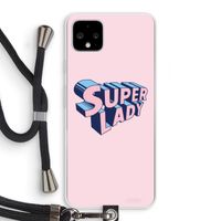 Superlady: Pixel 4 XL Transparant Hoesje met koord