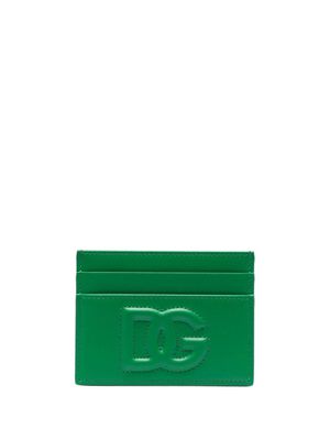 Dolce & Gabbana porte-cartes à logo embossé - Vert