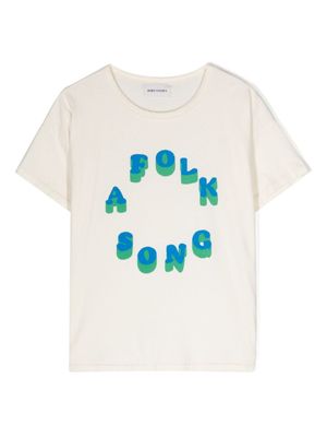 Bobo Choses t-shirt A Folk Song en coton - Tons neutres