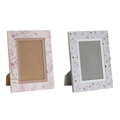 Dames handtas DKD Home Decor Blauw Wit Grijs Kameel Licht Roze 16,5 x 2 x 21,5 cm (2 Stuks)