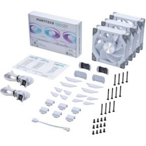 Phanteks D30 PWM Reverse Airflow D-RGB 120MM White 3-pack