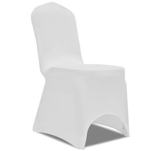 VidaXL Stoelhoes stretch wit (50 stuks)