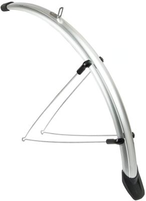 Euro Spatbordenset rapido 28 inch 46 mm kunststof zilver