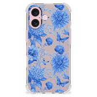 Case voor iPhone 16 Flowers Blue