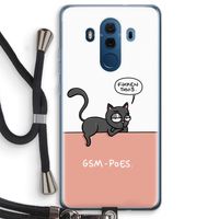 GSM poes: Huawei Mate 10 Pro Transparant Hoesje met koord