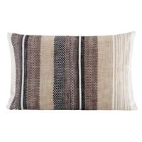 2e Halve Prijs Leen Bakker - Sierkussen Thomas - Taupe/grijs 40x60 Cm - Katoen - Grijs#Taupe