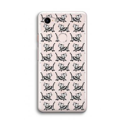 Zwarte poes: Google Pixel 3 Transparant Hoesje