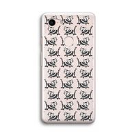 Zwarte poes: Google Pixel 3 Transparant Hoesje
