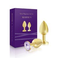 rs - soiree - booty plug luxury set 2x goud