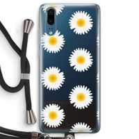 Margrietjes: Huawei P20 Transparant Hoesje met koord