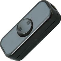 Enzo snoerschakelaar zwart met ra 10a 7401030