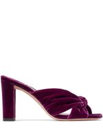 Jimmy Choo mules Avenue 85 mm en velours - Violet