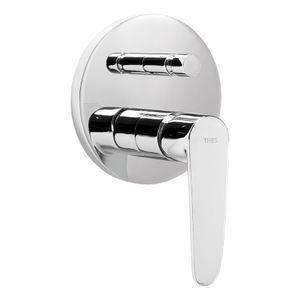 Douchekraan Tres Flat | Inbouw | Mengkraan | Excl.Inbouwdeel | 2-weg | Rond | Chroom