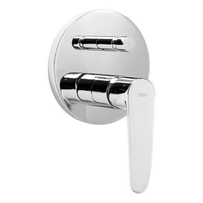Douchekraan Tres Flat | Inbouw | Mengkraan | Excl.Inbouwdeel | 2-weg | Rond | Chroom