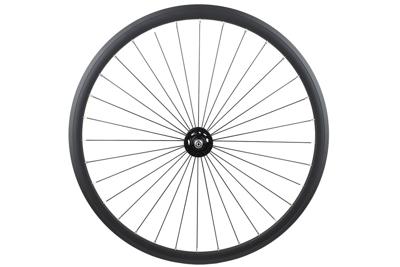 Santafixie 30mm Voorwiel - Zwart (Radiaal Spaakpatroon) Santafixie 30mm Voorwiel - Zwart (Radiaal Spaakpatroon)