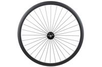 Santafixie 30mm Voorwiel - Zwart (Radiaal Spaakpatroon) Santafixie 30mm Voorwiel - Zwart (Radiaal Spaakpatroon)