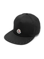 Moncler Enfant casquette à patch logo - Noir