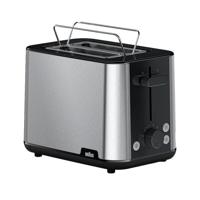 Braun HT1510BK PurEase Broodrooster Zwart/RVS Braun HT1510BK PurEase Broodrooster Zwart/RVS