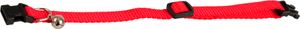 Kattenhalsband bel ziggi rood 20-35 cm 10 mm - Flamingo