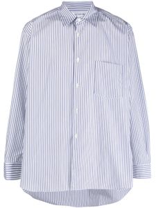 Comme Des Garçons Shirt chemise en coton à rayures - Blanc