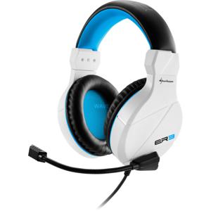 Sharkoon RUSH ER3 Headset Bedraad Hoofdband Gamen Zwart, Blauw, Wit