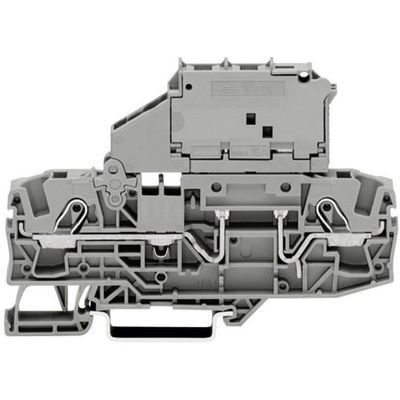 WAGO 2006-1631 Zekeringklem 7.50 mm Spanveer Toewijzing: L Grijs 1 stuk(s) Piece