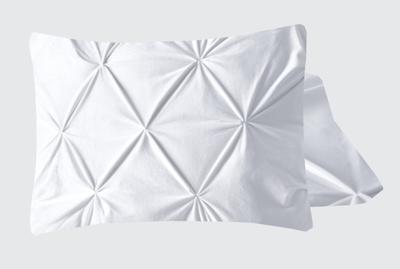 Sleeptime Velvet Pintuck Kussensloop Fluweel Wit (2 in 1)