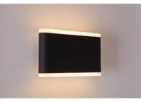 Buitenlamp zwart dimbaar &apos;Franca&apos; Led warm wit 2700K IP65