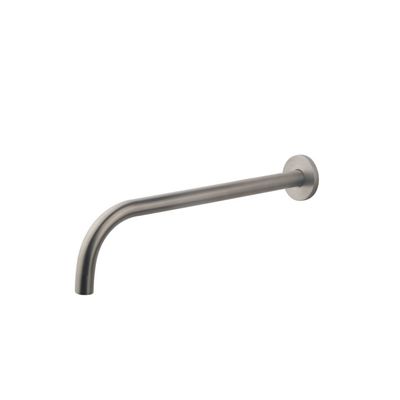 Uitloop Wiesbaden Slim 18mm Rond 30cm 1/2&apos;&apos; Geborsteld Staal