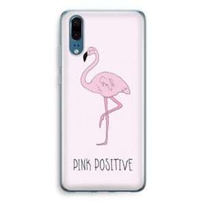 Pink positive: Huawei P20 Transparant Hoesje