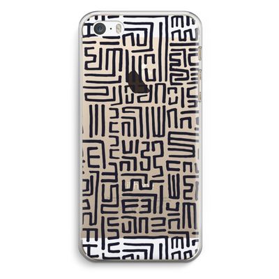 Moroccan Print: iPhone 5 / 5S / SE Transparant Hoesje