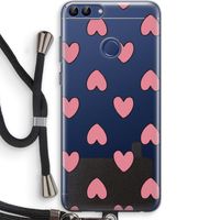 Ondersteboven verliefd: Huawei P Smart (2018) Transparant Hoesje met koord