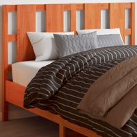 Hoofdbord 135 cm massief grenenhout wasbruin
