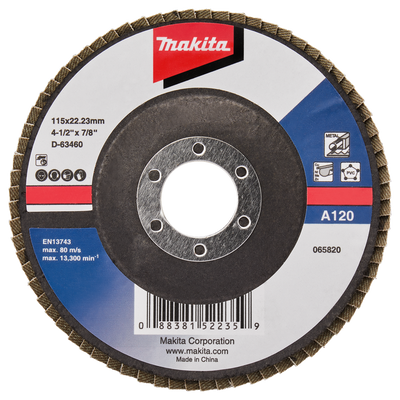 Makita Accessoires Lamellenschuurschijf 115mm A120 - D-63460-10 D-63460-10