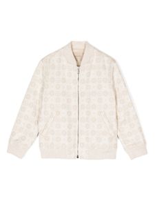 Gucci Kids veste bomber à logo GG - Tons neutres