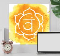 Modern canvas schilderij Mooi sacrale chakra symbool