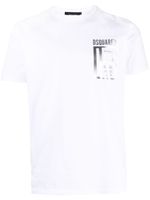 DSQUARED2 t-shirt en coton à logo imprimé - Blanc - thumbnail